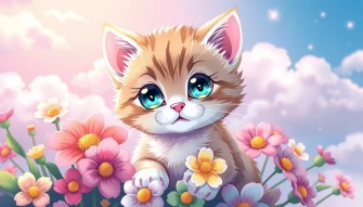 Cute Anime Kitten Wallpaper