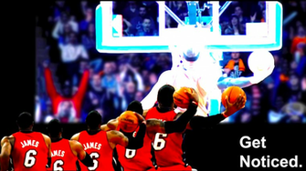 Lebron James Dunk Heat Wallpaper