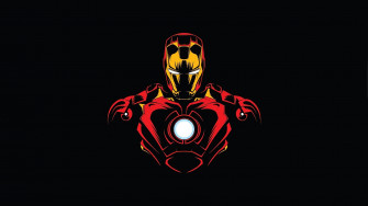 Wallpaper Hero Iron Man Minimalist Full HD