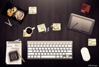 Desk Creative Wallpaper Background Art
