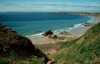 Green Bridge Of Wales In Pembrokeshire Coast National Park