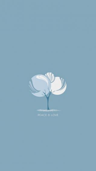Peace And Love iPhone Wallpaper