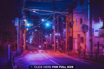 A Street In Japan HD Wallpaper