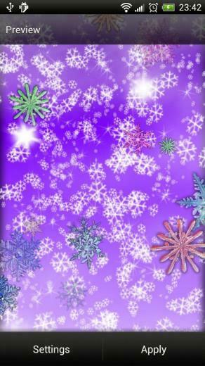 Snowflake Live Wallpaper Screenshot