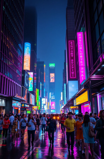 Street Wallpaper HD Night City