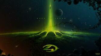Wallpaper Outer Space Yellow Planets Halo