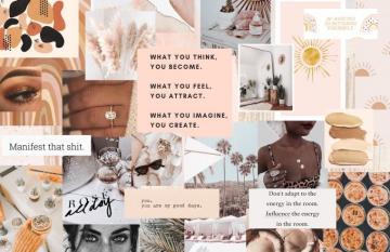 Mood Board Desktop Wallpaper Aesthetic Laptop