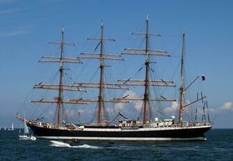 Schooner Ships Boats Clipper Sailing Ocean Sea Wallpaper
