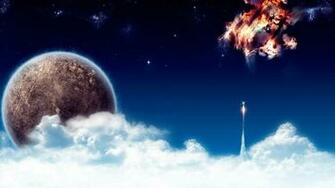 Space Wallpaper Screensaver Earth Clouds Throug