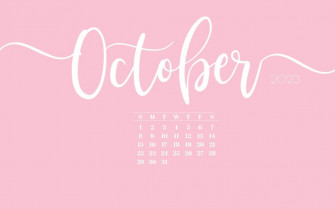 October Desktop Wallpaper Cute Calendar