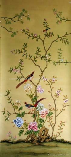 Chinese Art Paper Wallpaper Silk Wall Coverings Ec China