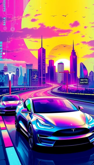 Tesla Phone Wallpaper
