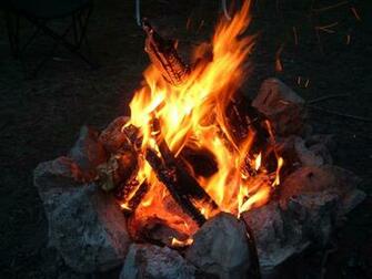 Camp Fire Glow Wood Camping Light F Wallpaper