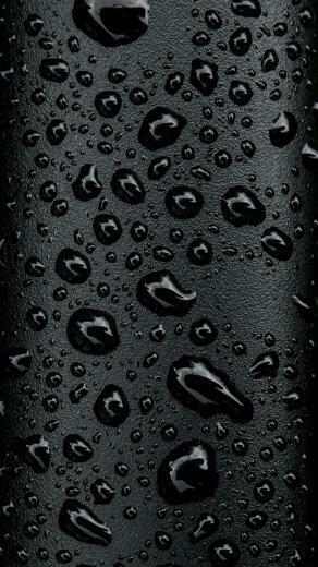 Black Water Droplets Phone Wallpaper Galaxy S8