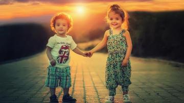 Cute Baby Couple HD Wallpaper Teahub Io