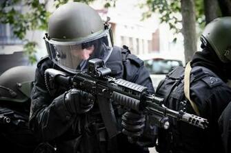Forces Soldier Helmet Military Police Weapon Gun Wallpaper Background