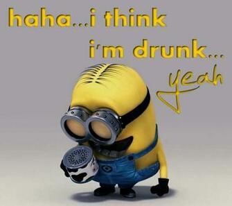 Cool Drunk Minion Image Fun