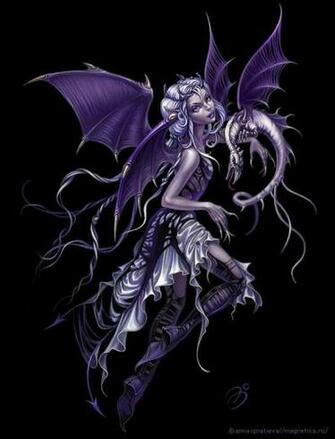 Demon Morality Image Purple Dragon Fairie HD Wallpaper And Background