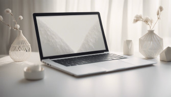 White Aesthetic Laptop Wallpaper