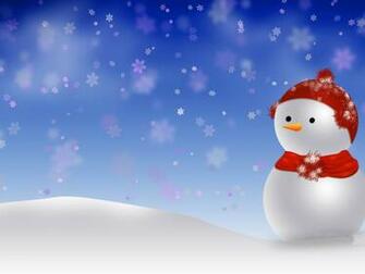 Cute Snowman Widescreen Desktop Wallpaper Walops