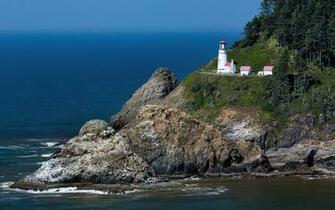 Pictures Usa Heceta Head Oregon Pacific Ocean Crag