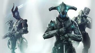 Warframe Warrior Shooter Sci Fi Robot Wallpaper Background