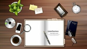 Digital Office Supplies Desktop Background