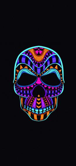 Skull Dark Minimal 4k iPhone Wallpaper