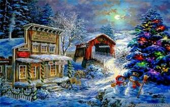 Christmas Scenes Wallpaper