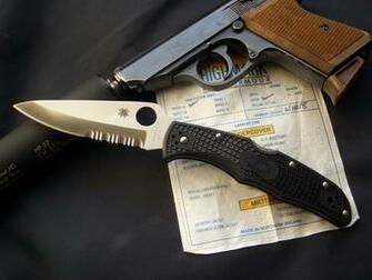 Guns Edge Weapons Knives Spyderco Wallpaper
