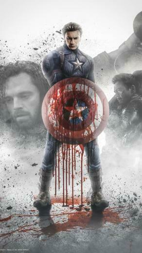 Captain America Avengers Endgame Fan Art iPhone Wallpaper