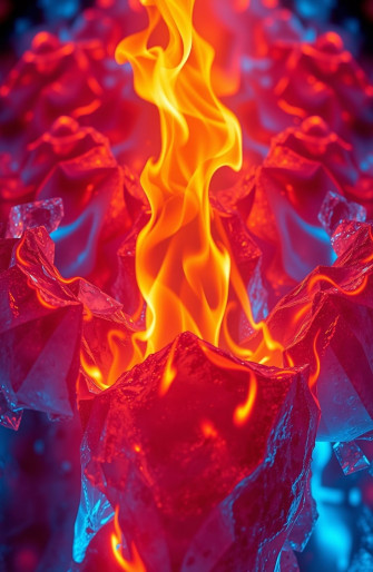 Cool Fire And Ice Wallpaper