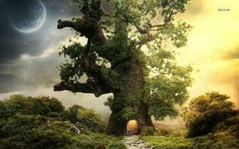 Treehouse Wallpaper Fantasy