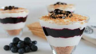 Wallpaper Cheesecake Blueberry Sauce Food