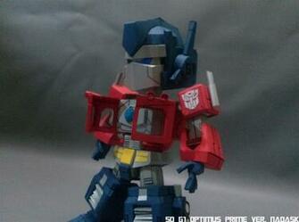 Papercraft G1 Sd Optimus Prime Ver Nadask Full Photore Wallpaper