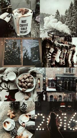 Lockscreen Winter Wallpaper Christmas Aesthetic