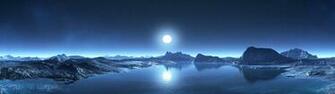Dual Screen Wallpaper Reflective World I