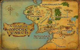 Map Of Middle Earth Wallpaper