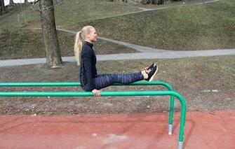 Wallpaper Gymnastics Blonde Street Workout Image For