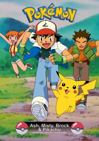 Pokemon Card Ash Misty Brock Y Pikachu By Adfpf1