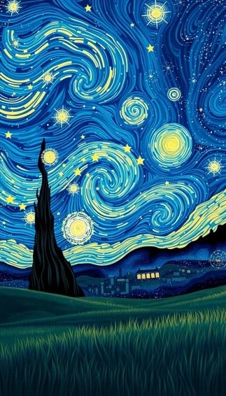 Starry Night Phone Wallpaper