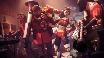 Team Fortress Soldier Girl And Boy Wallpaper