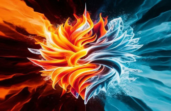 Cool Fire And Ice Wallpaper