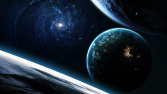 Galaxy Planets Stars Space 4k Wallpaper