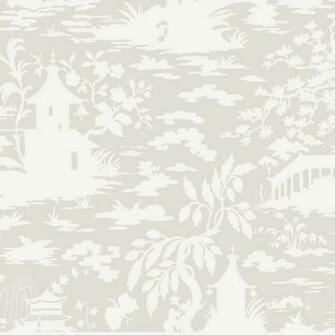 Wallpaper Metallic Asian Scenic