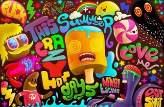 Trippy Moving Illusions Background Psychedelic And