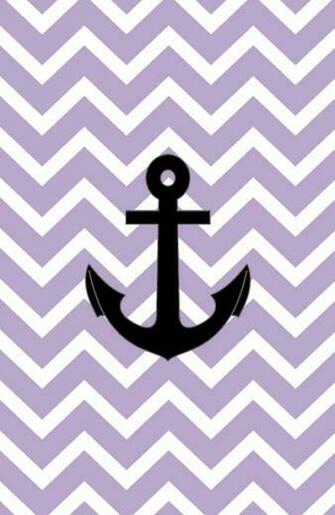 Purple Chevron Anchor Art Print By Rexlambo Society6
