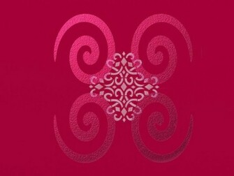 Pink Swirls Filigree Wallpaper