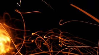 Campfire Sparks Time Lapse At Dusk HD Nature Wallpaper