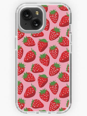 Cute Strawberry Wallpaper Pattern Phone Case iPhone
